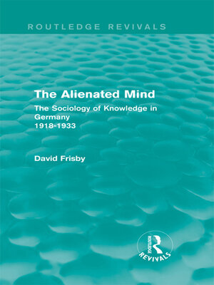cover image of The Alienated Mind (Routledge Revivals)